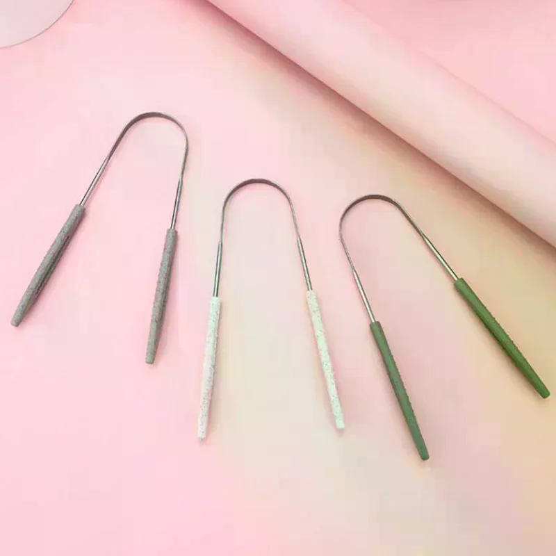 Tongue Scraper Metal - 1 adet paslanmaz çelik dil kazıyıcı