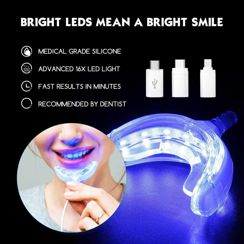Teeth Whitening Charcoal - Luxsmile Akıllı LED Diş Beyazlatma Taşınabilir