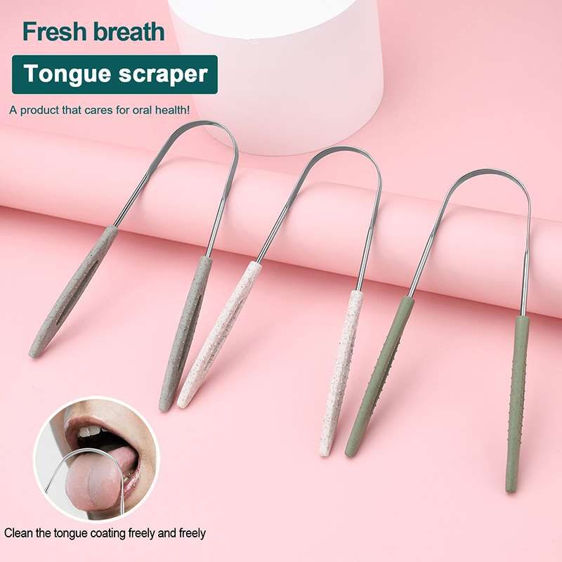 Tongue Scraper Metal - 1 adet Diş Fırçası Paslanmaz Çelik