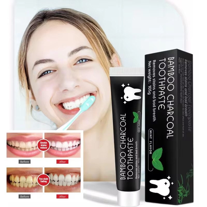 Teeth Whitening Charcoal - Beyazlatıcı Diş Macunu Bambu Kömürü Diş