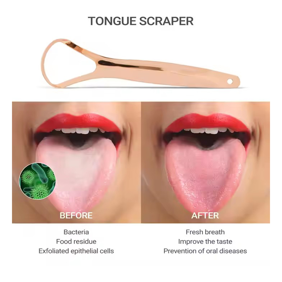 Yetişkinler için 1/2/3/4 adet  - Tongue Scraper Metal incelemesi ve fiyatı