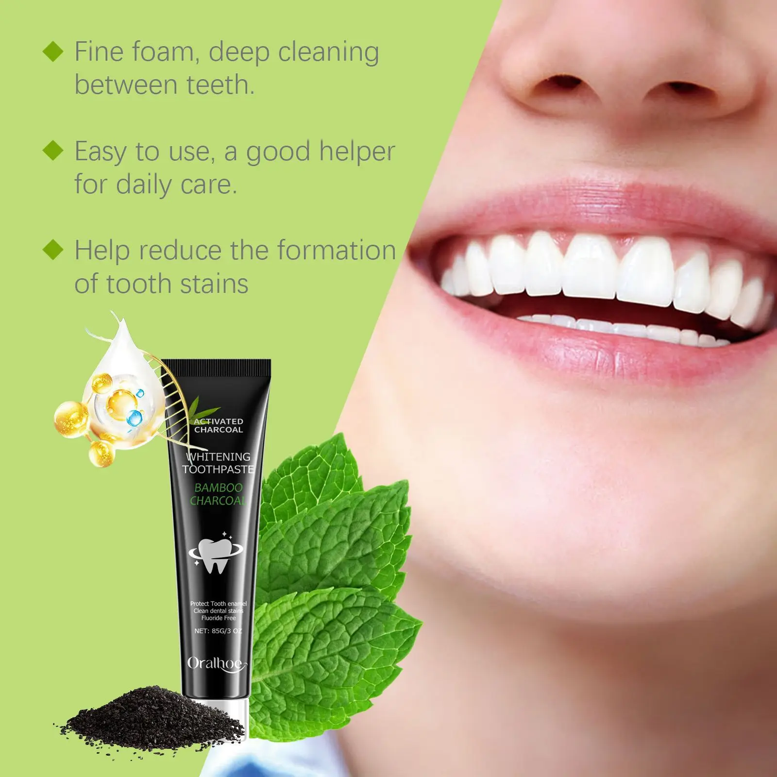 Diş Beyazlatıcı Diş Macunu, Ağ - Teeth Whitening Charcoal incelemesi ve fiyatı