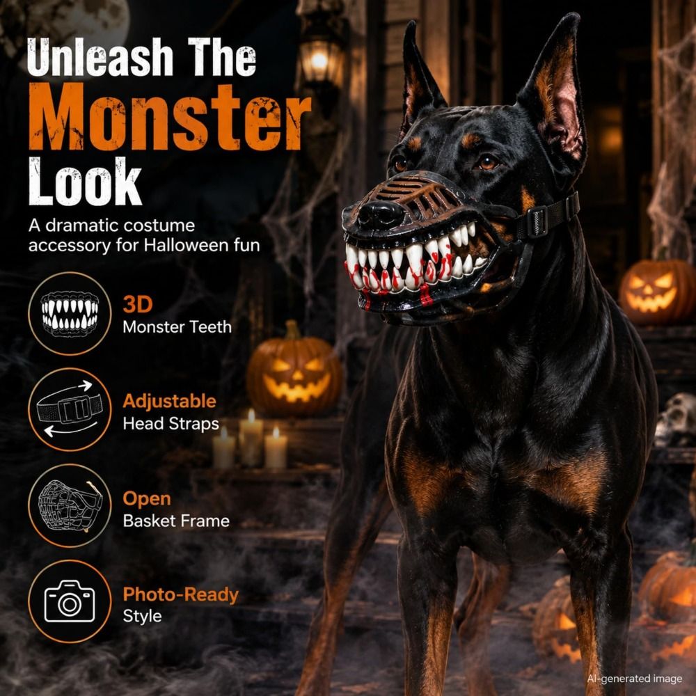 Ürkütücü Lateks Korkunç Köpek  - Teeth Whitening Mask incelemesi ve fiyatı